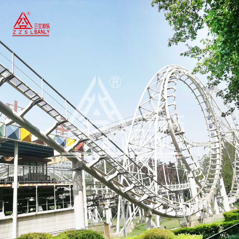 High Quality Theme Park Attraction Extreme Thrill 3 4 5 6 Loop Large Scale Amusement Park Rides Roller Coaster For Sale