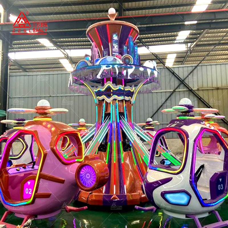 2024 New Design Rotating Ride Amusement Rides Theme Park Self Control Plane Kids Swing Children Self Control Plane For Sale