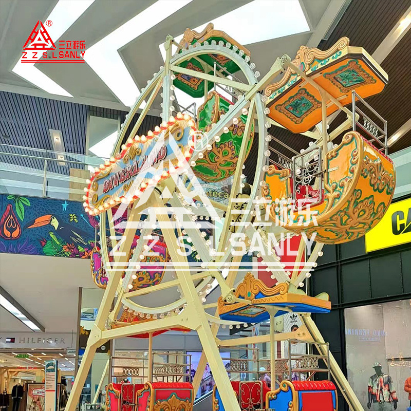 CE Certified Luxury Amusement Park Rides Equipment Shopping Mall Indoor Carnival Game Theme Kids Mini Ferris Wheel For Sale