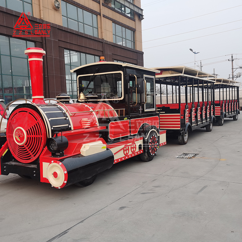 Diesel Locomotive Engine Street Legal Amusement Park Electric Sightseeing 27 42 72 Dotto Road Tourist Trackless Train For Sale