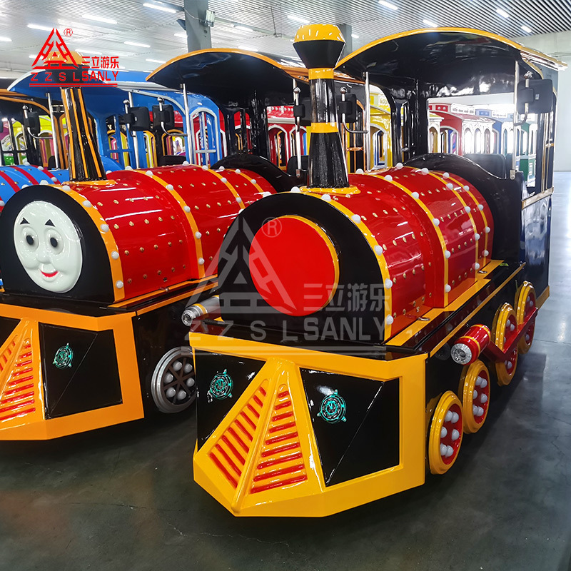 Fun Train Ride Amusement Park Mall Wattman Electric Mini Express Trackless Train For Kids In Shopping Mall Center Indoor Outdoor