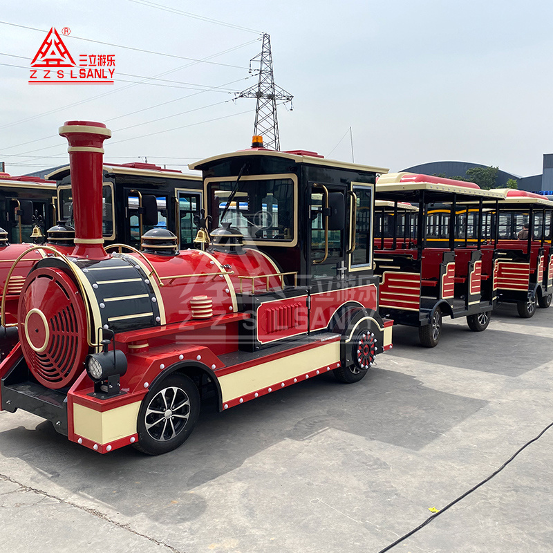 Diesel Locomotive Engine Street Legal Amusement Park Electric Sightseeing 27 42 72 Dotto Road Tourist Trackless Train For Sale