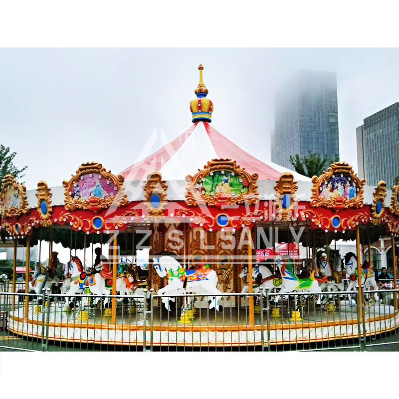 36 Seats Chinese Carousel China Fairground Carusel Amusement Park Rides Manege Large Carrusel Horse Merry Go Round Carousel