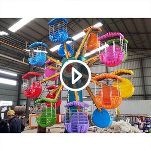 Double Side Carnival Games Children Fun Rides Mini Double Side 20 Seats Ferris Wheel Rides For Sale