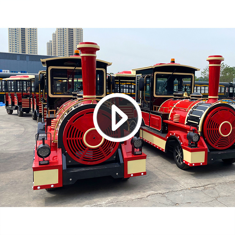 Diesel Locomotive Engine Street Legal Amusement Park Electric Sightseeing 27 42 72 Dotto Road Tourist Trackless Train For Sale