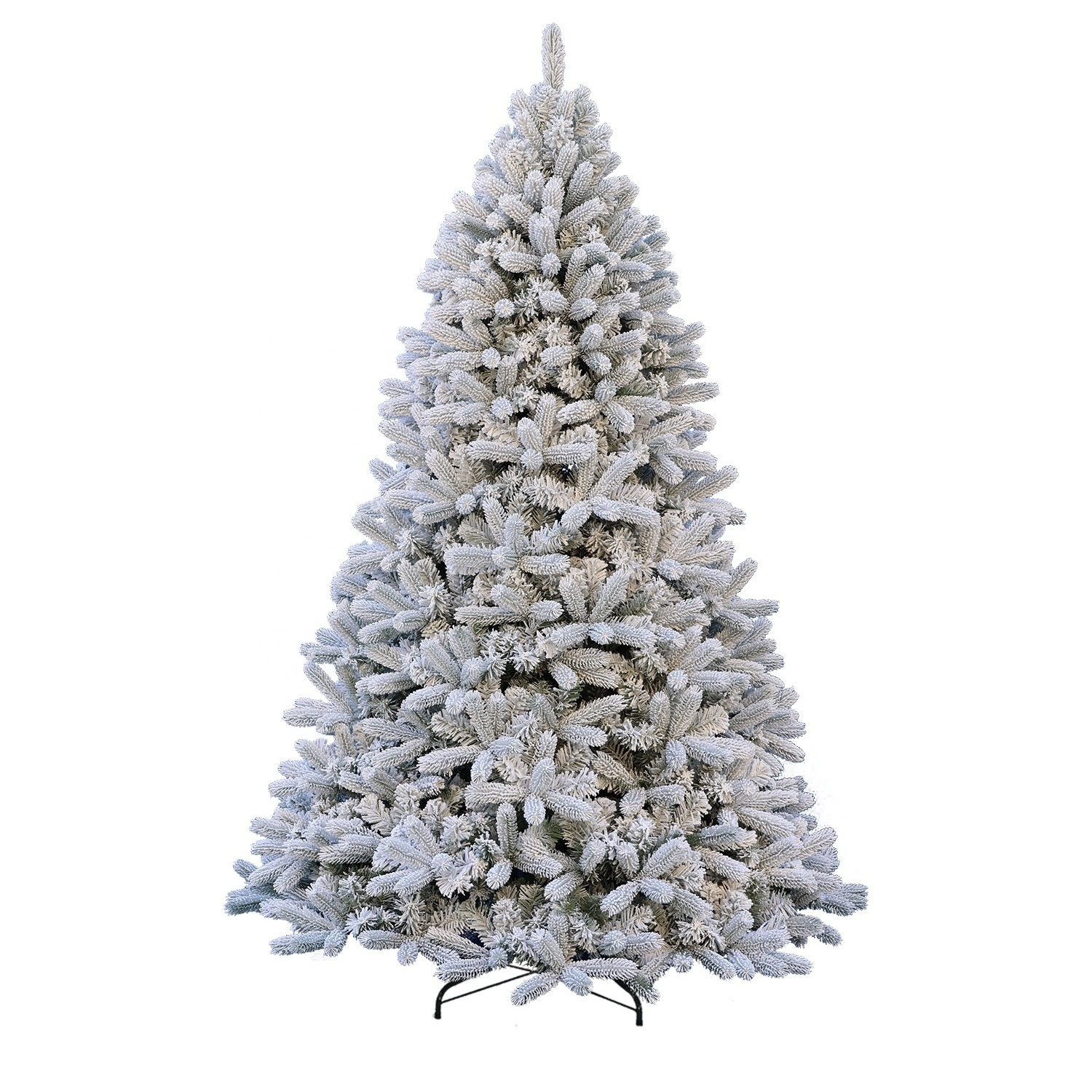 Decorated 5ft 6ft 10ft PE PVC Artificial Snow Christmas Tree Mixed Premium Flocked Arbol De Navidad Kerstbomen Trees