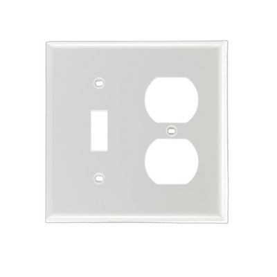 UL Listed  2-Gang Decorative Wall Plates Unbreakable Thermoplastic Faceplate Cover for Decorator Receptacle Outlet Switch