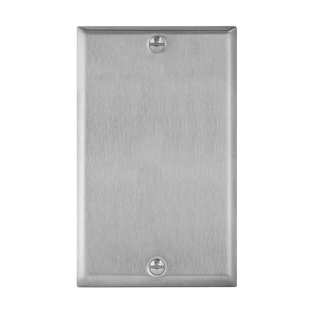 Decorator Metal Wall Plate Impact Resistant Metal Outlet Receptacle/Light Switch Cover Modern Upgrade Stainless Steel