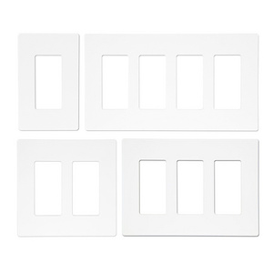 1-4Gang Screwless Wall Plate Decorator Outlet Cover for Light Switch  GFCI  Receptacle pvc wall plates