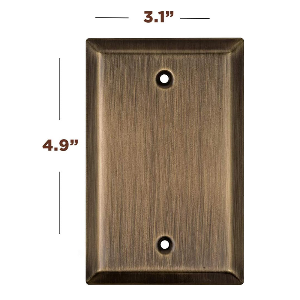 Metal Gold Double Toggle Light Switch Covers Wall Plate Toggle Light Switch Wallplate Wall Switch Plate Covers Brushed Brass