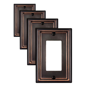 Wall Plates for Receptacle GFCI Outlet Dimmer Switch, Decorative Aged Bronze Outlet Covers