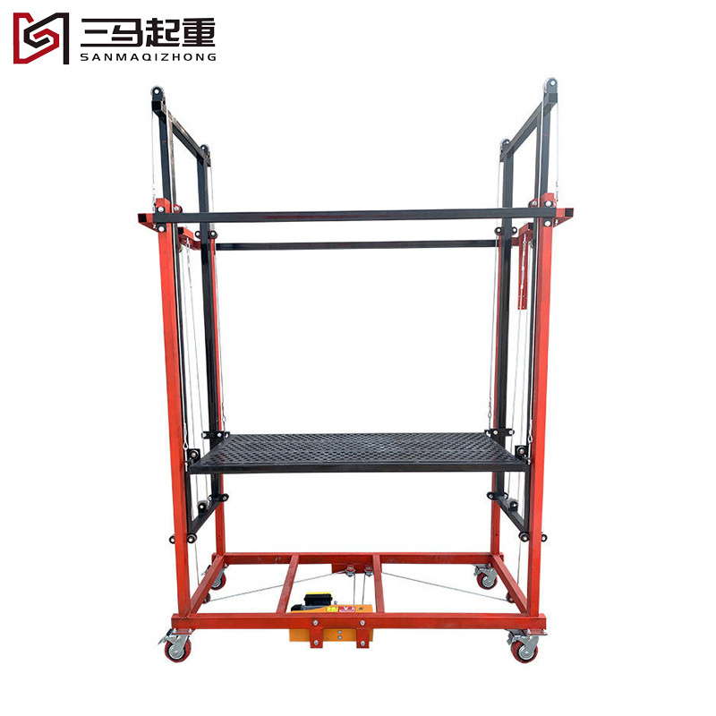 500kg Loading Electric Lifting Scaffold Customized 2-6m lifting electric scaffolding