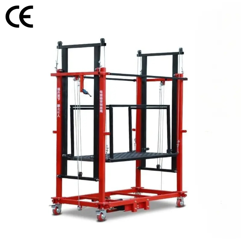 500kg Loading Electric Lifting Scaffold Customized 2-6m lifting electric scaffolding