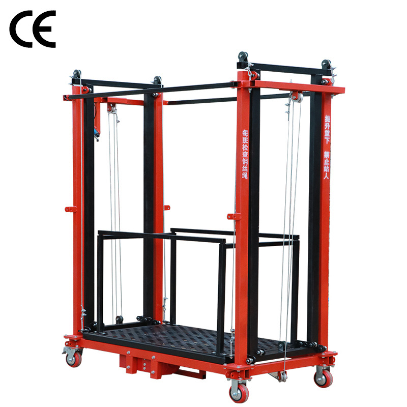 500kg Loading Electric Lifting Scaffold Customized 2-6m lifting electric scaffolding