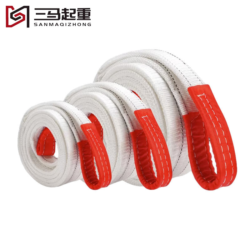 Lifting Belt Hoisting Crane 1ton 2 Ton 3 Ton 5 Ton Industrial Sling Flat Trailer Rope Webbing Sling