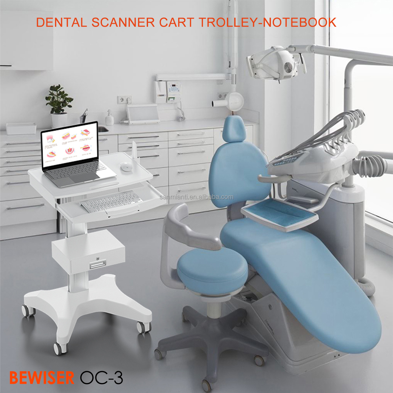 Trolley for hospital and clinic medical carts Dental Oral Scanning cart (BEWISER OC-3)