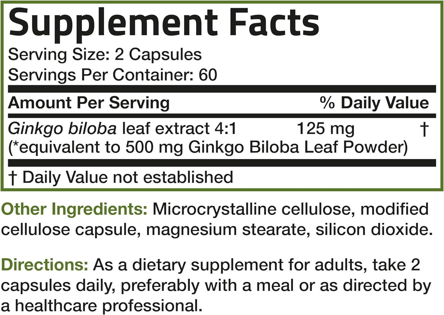 OEM Ginkgo Bulk Vegan Capsules Maximum Strength Ginkgo Biloba Extract Capsules