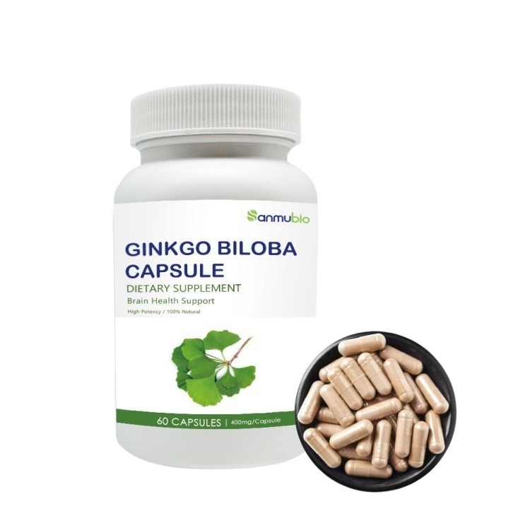 OEM Ginkgo Bulk Vegan Capsules Maximum Strength Ginkgo Biloba Extract Capsules