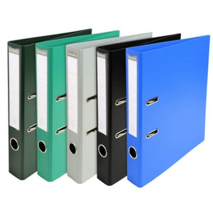 Best Quality Blue A4 Clip and Finger Grip Hole Plastic Paper Organizer Binder Lever Arch Files Folders Plastic Lever Arch File