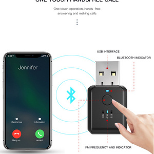 87.5 FM Car Audio Adapter Usb Power  Transmitter Receiver In vehicle Wireless Music Usb  FM Transmitter