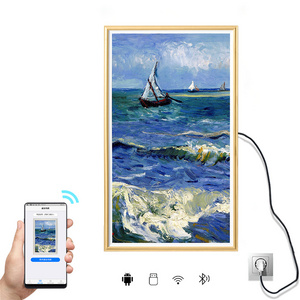 21.5/32 inch wifi 4k digital picture frame digital photo frame on battery porta retrato digital 24 inch open frame