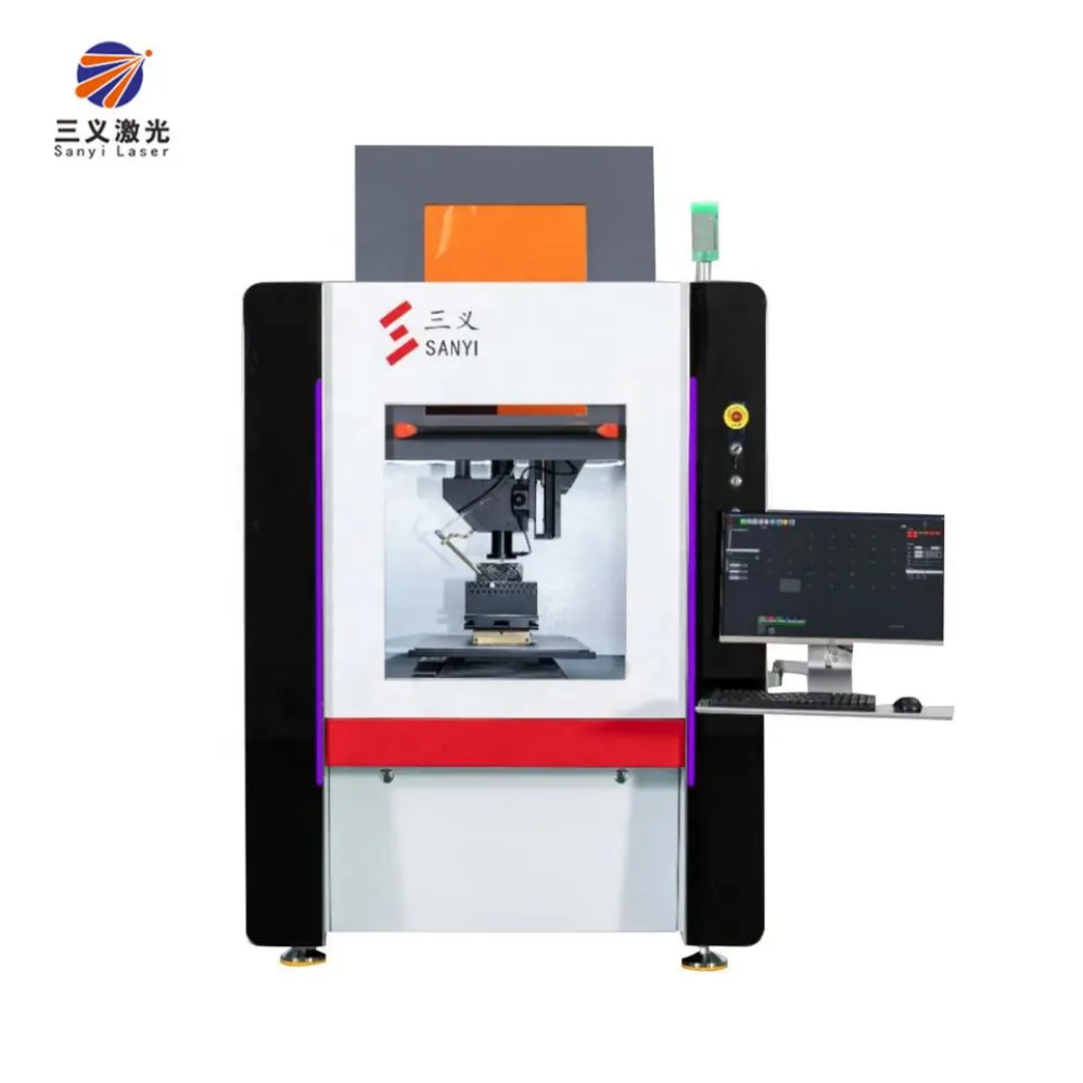 SANYI High Accuracy Uv Cold Laser Cutting Equipment Machine For Rough Natural Cvd Diamond Jewelry Gem Stone