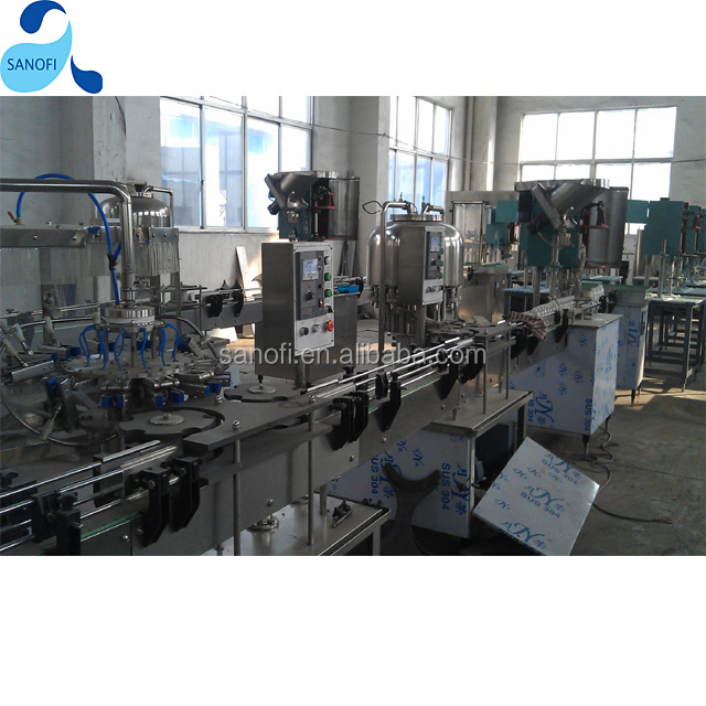 Mini Mineral Drinking Water Filling Machine / Bottling Plant, For Small Factory, 1000-2000BPH