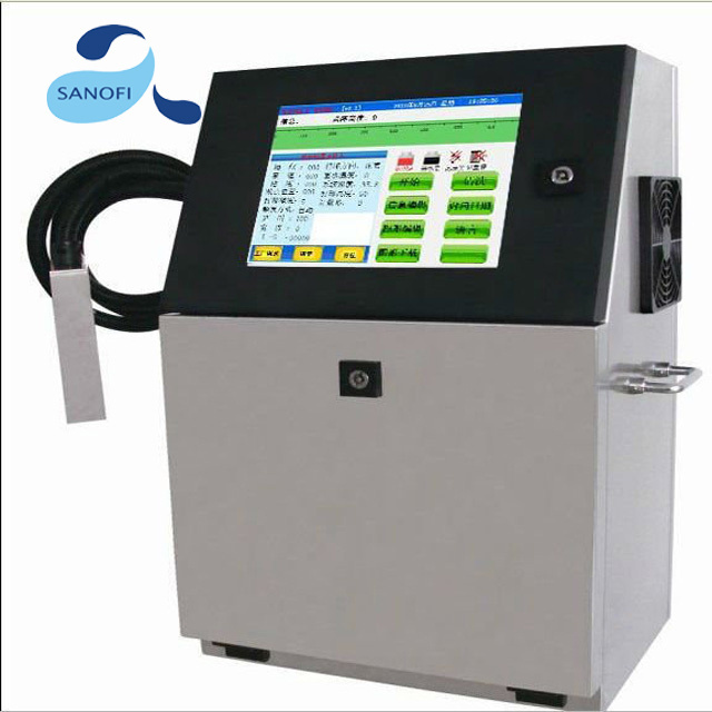 Automatic beverage bottle date and code printing machine