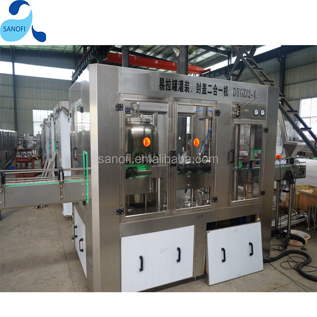 Red Bull Energy Drink Cans Filling Machine / Energy Drink Making Machine