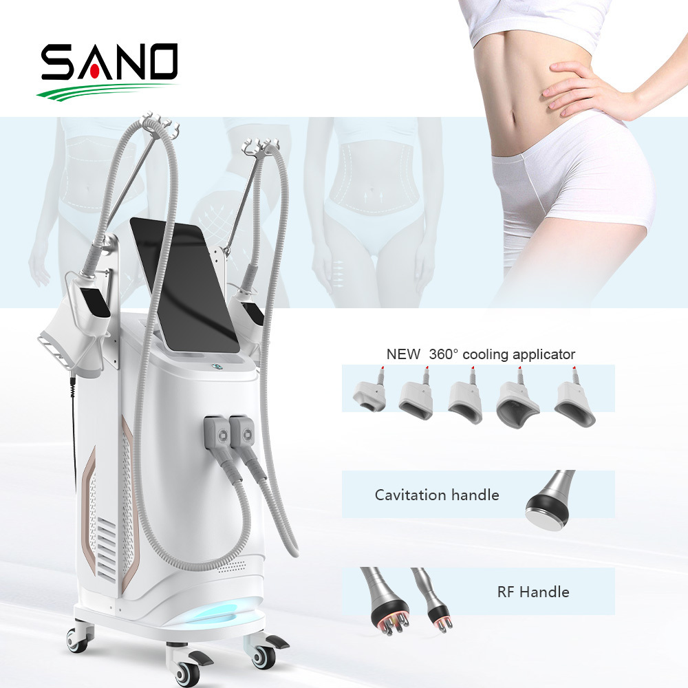 RF Head 360 Cryolipolysis Vacuum Cavitation System Except Cryolipolysis Slim Cool Shape Machine