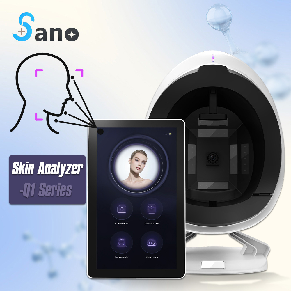 portable 3d skin test analyzer camera skin and hair scanner 3d facial skin analyzer machine