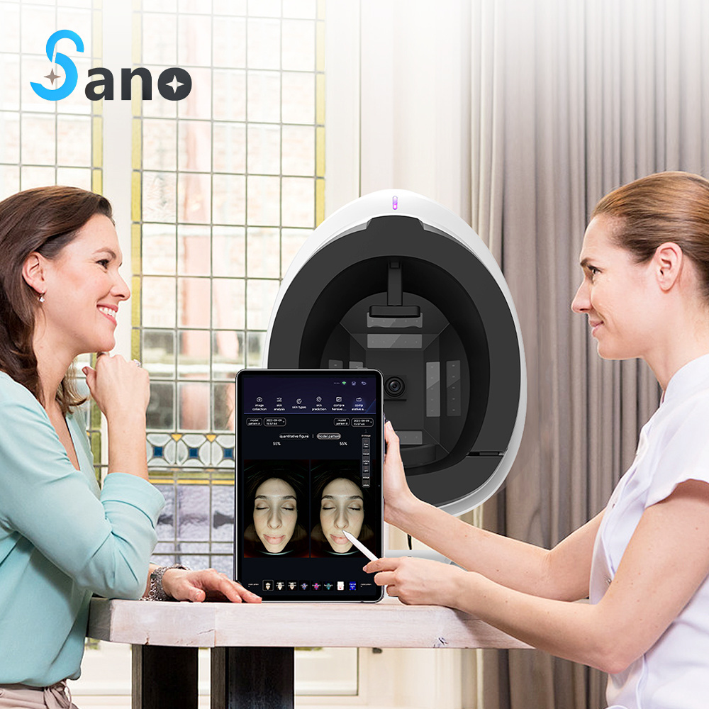 portable 3d skin test analyzer camera skin and hair scanner 3d facial skin analyzer machine