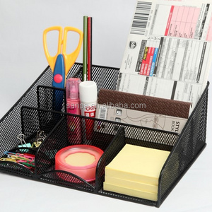 Modern Fancy Metal Mesh Office Desk Organizer