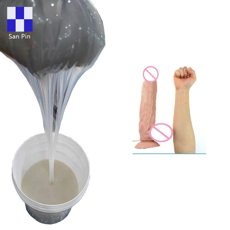 Free Sample liquid silicone addition cure silicone rtv2 platinum silicone rubber for sexy toys dildo penis making