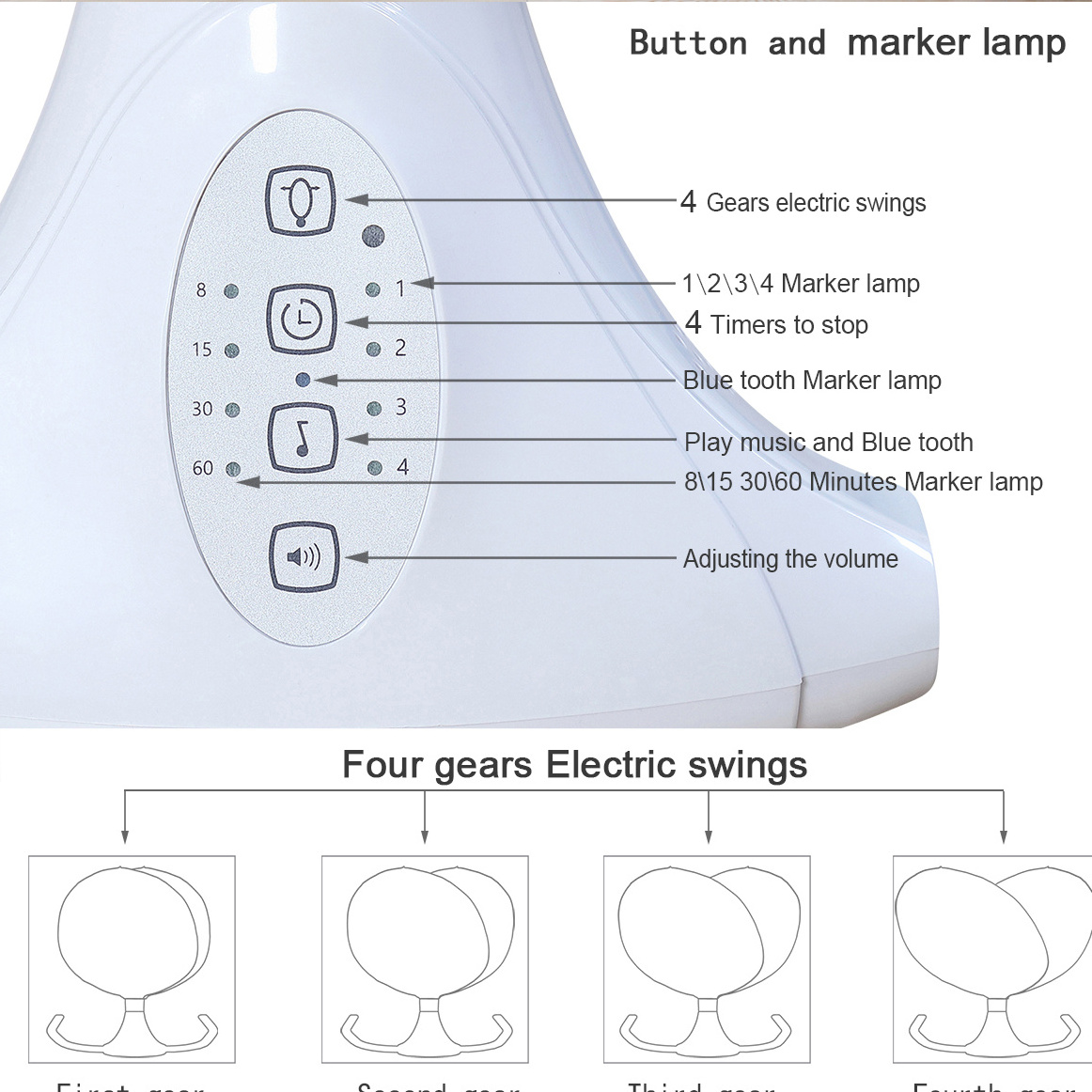 Multi Functional Intelligent baby electric rocking chair Kids sleep Cribs cradle swing baby 	 bassinet