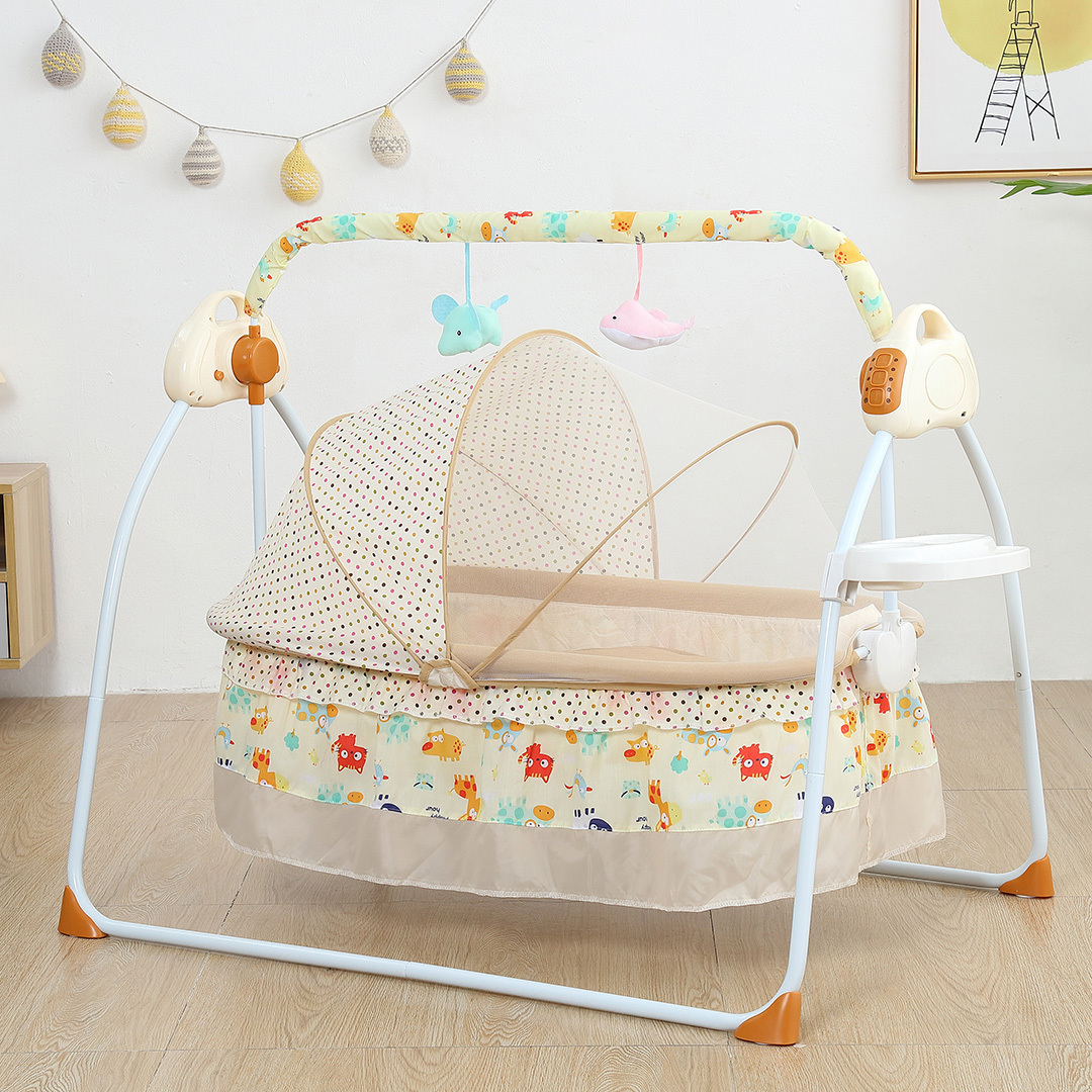 Smart Electric  baby cradle Kids sway Crib rocking basket child Baby Bed swing