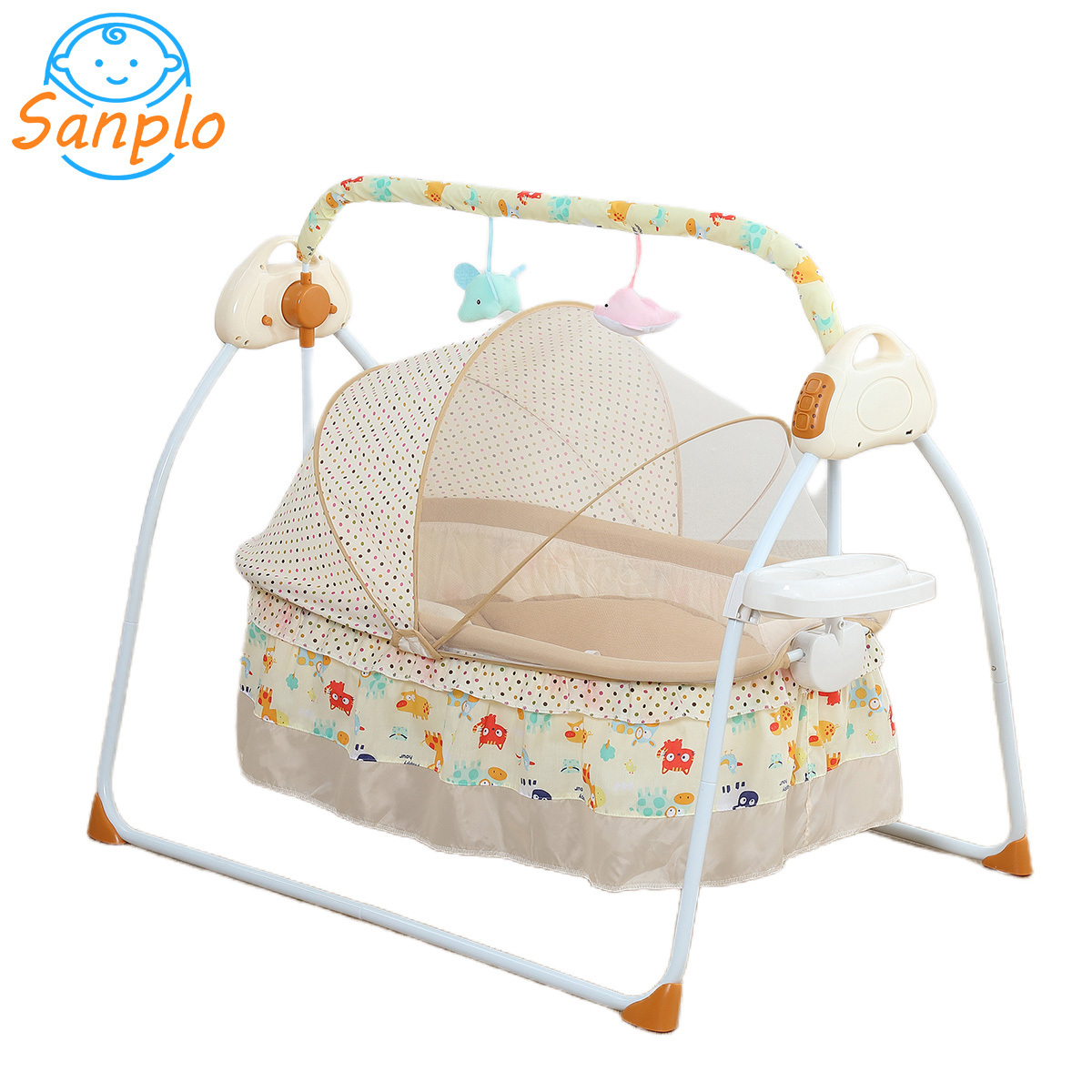 Smart Electric  baby cradle Kids sway Crib rocking basket child Baby Bed swing