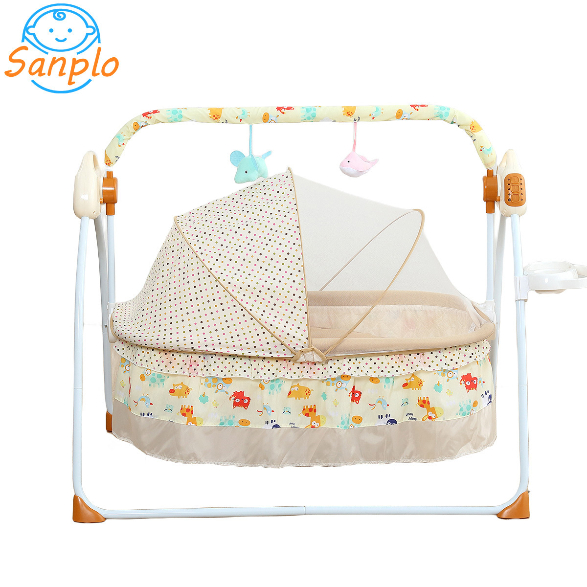 Smart Electric  baby cradle Kids sway Crib rocking basket child Baby Bed swing