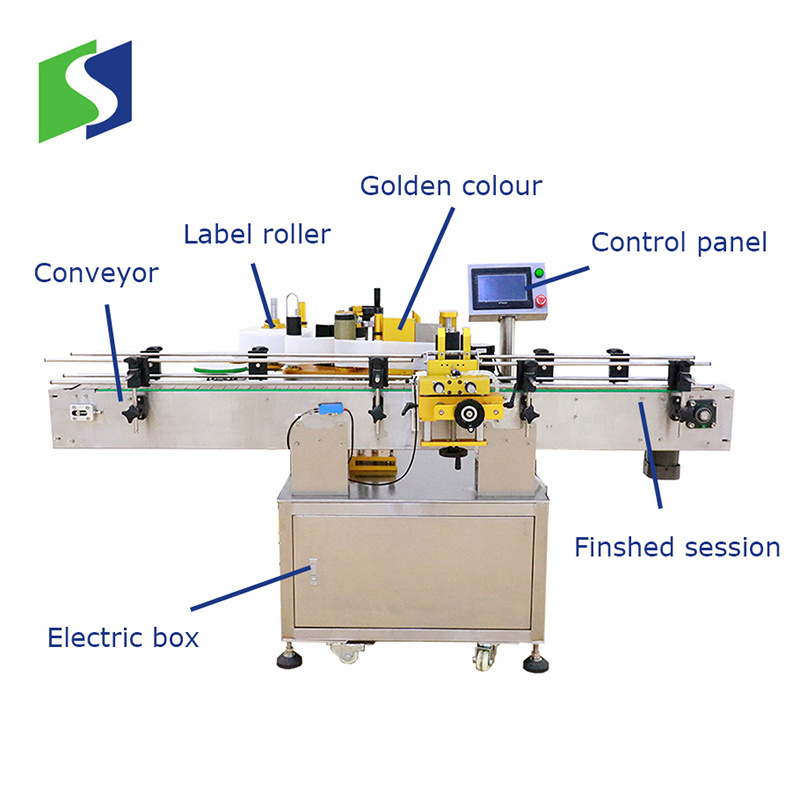 Hot sale automatic sticker labeling machine factory use labeling machine for bottles