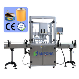 fully automatic sealing machine for tin can packaging machine food sealing line