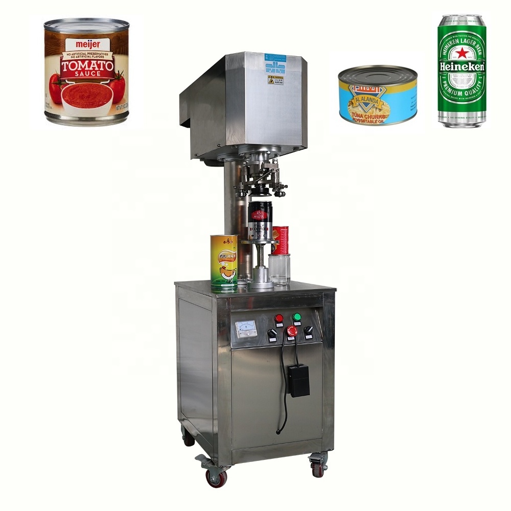 Automatic  Sealer for  Food Preservation Canning Sealing Machine /PET paper aluminum tin can seamer machine