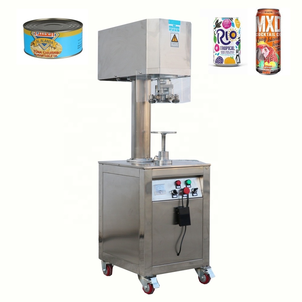 Automatic  Sealer for  Food Preservation Canning Sealing Machine /PET paper aluminum tin can seamer machine