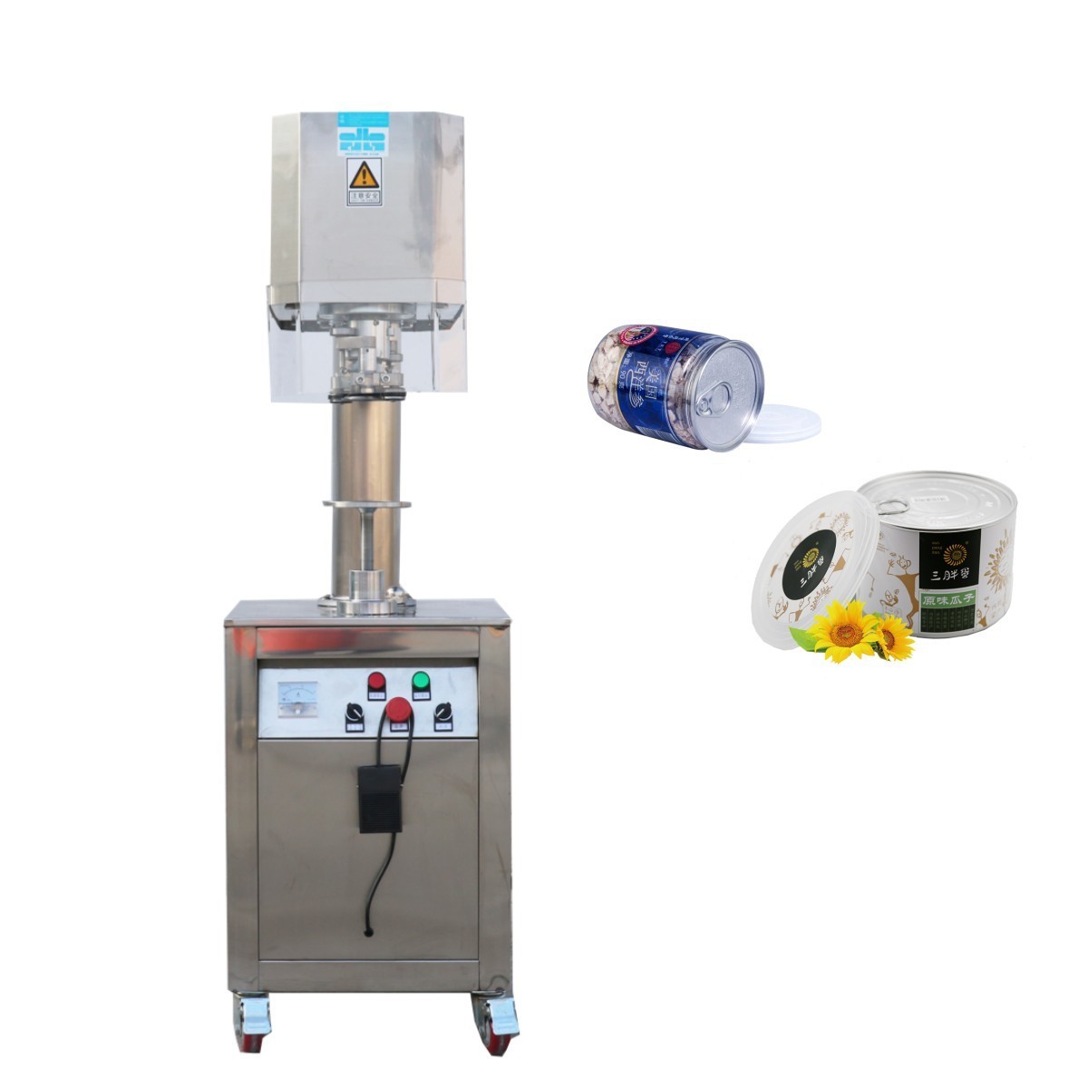 Semi-Autometic Can Sealer Manual Plastic Bottle Sealing Machine Aluminum Tin Can Seamer Automatic Can Sealing Machine