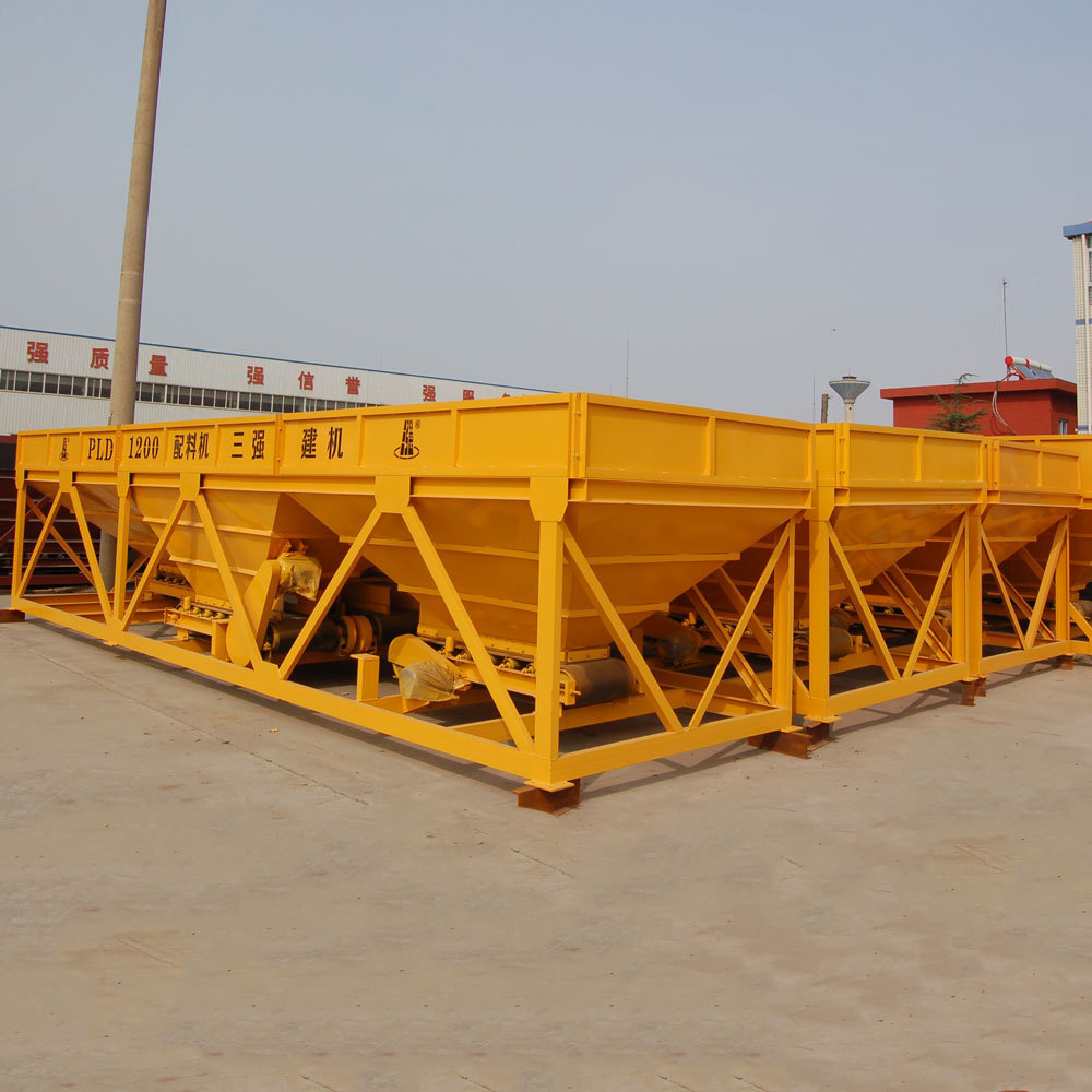 PLD Series Aggregate batching machine cement hopper and  Said part of the concrete mixing plant material batching