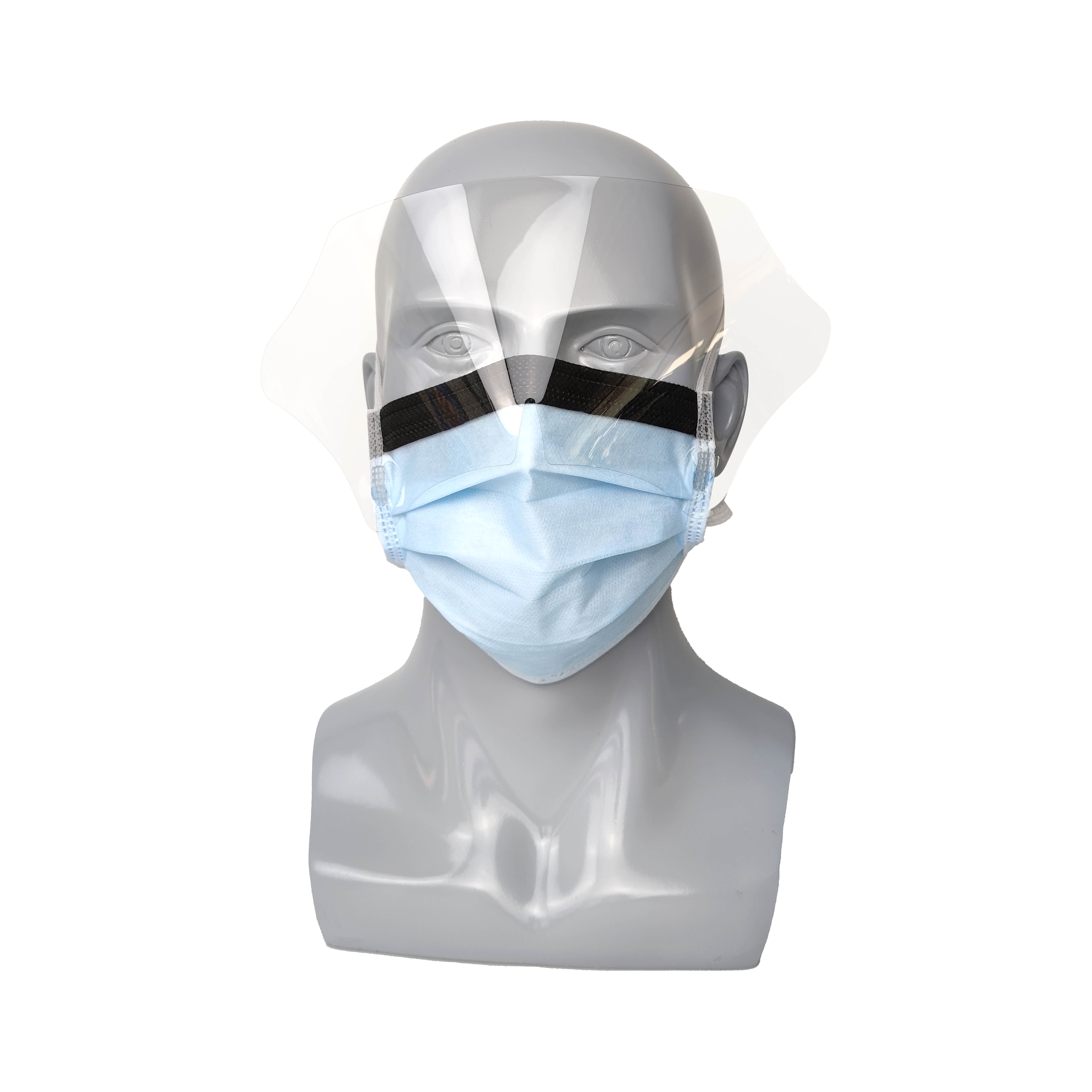 3Q CE 510K ASTM Level 3 High Protection Tie on Dental Face Mask with Visor Face Shield Mask