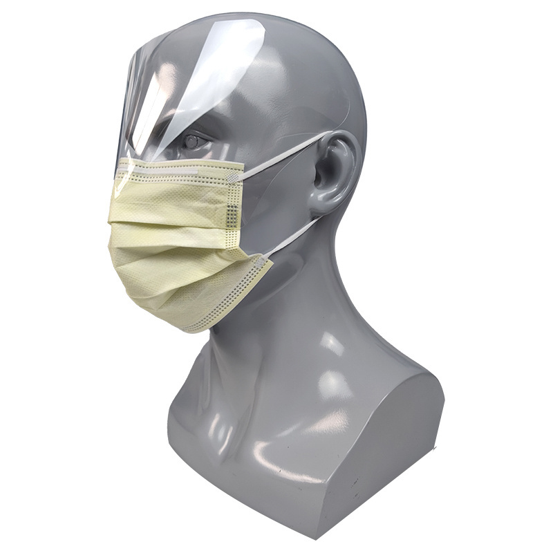 Sanqi Level 2 3 TYPE Visor Hospital Clinic Dental Protective Anti Splash Eye Shield Facemask Medical Disposable Surgical Mask