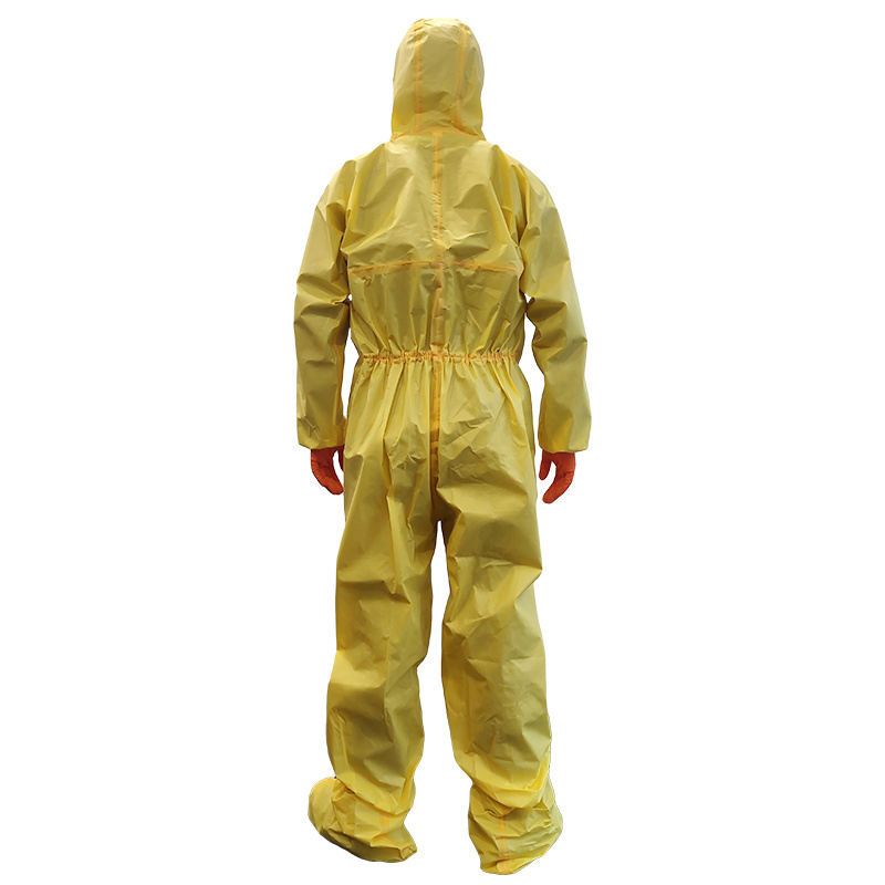 SF Industrial Orange  Insolate Hazmatsuit Hazmat-Suit Yellow Suit Laminate Microporous Chemical Resistant  Coverall For Men