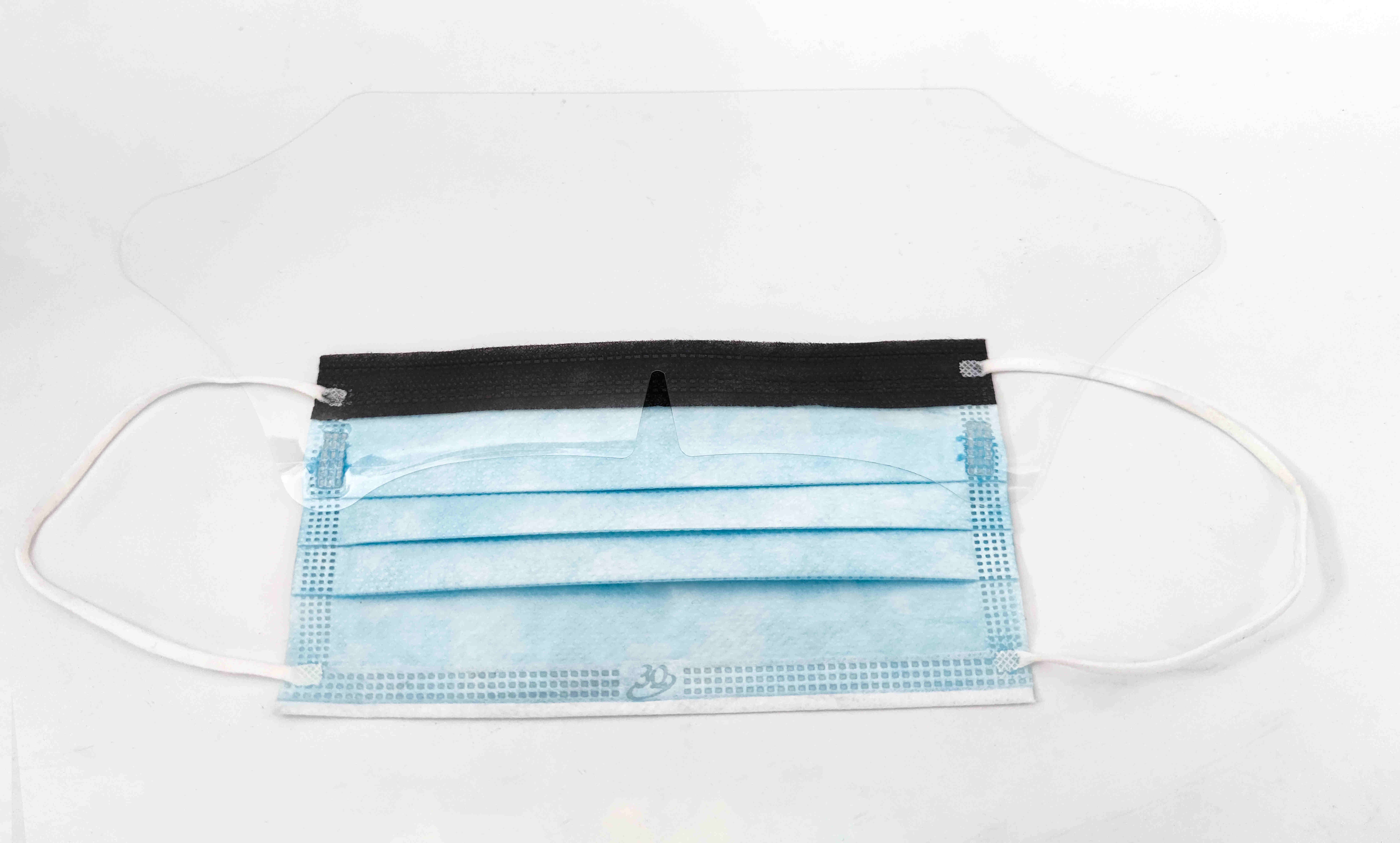 3Q level123  medical dental procedure anti splash doctor earloop 4 ply disposable surgical face shield face mask with eye shield