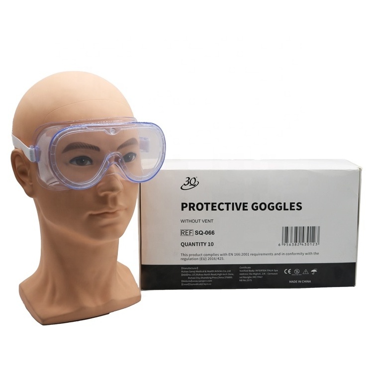 3Q Brand Safety Protective Goggles Dust-proof Eye Clear Industry Isolation Medical Goggles Glasses CE EN166 Approved