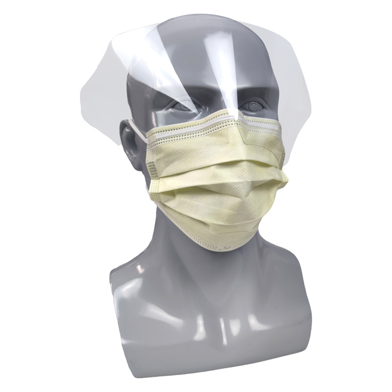 Sanqi Level 2 3 TYPE Visor Hospital Clinic Dental Protective Anti Splash Eye Shield Facemask Medical Disposable Surgical Mask